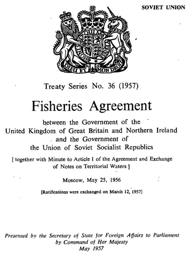 Umowa ZSRR i Wielka Brytania na połów ryb