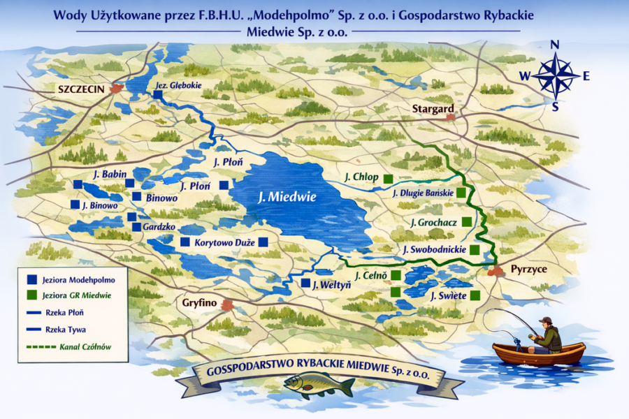 Zezwolenie wędkarskie Miedwie