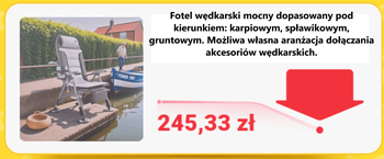 Fotel wędkarski składany