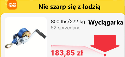 Wyciągarka do łodzi wędkarskich