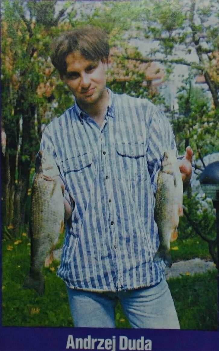 Wędkarz Andrzej Duda