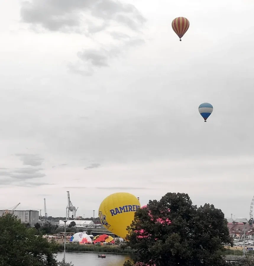 Balony Szczecin 2026 w trakcie lotu